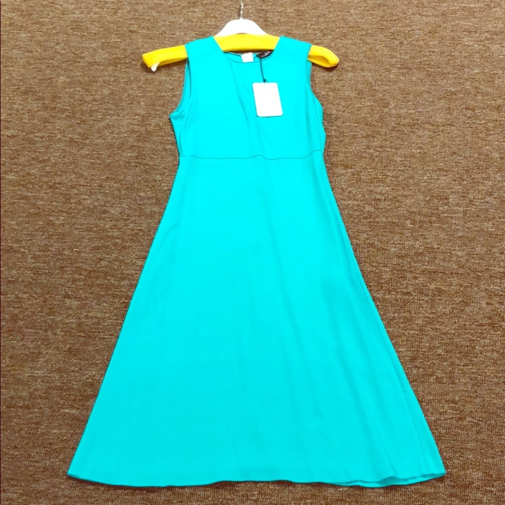 Ladies teal sheath dress by Zara. Size small